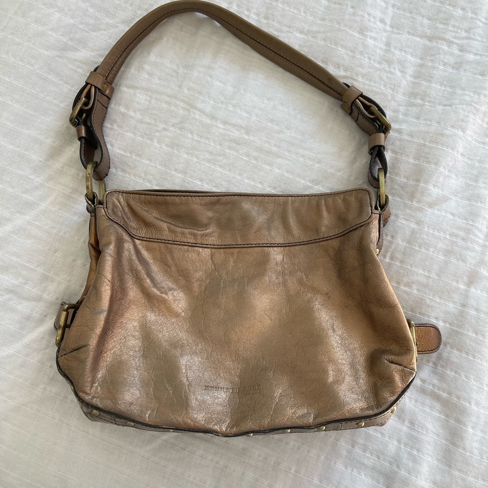 Kenneth Cole bronze leather purse